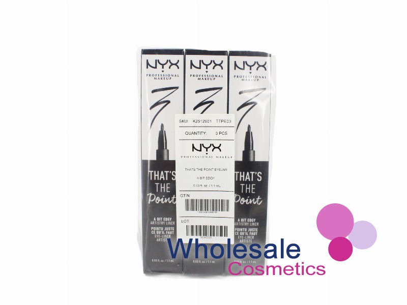 6 x NYX Professional Makeup That's The Point Eyeliner - 03 BLACK